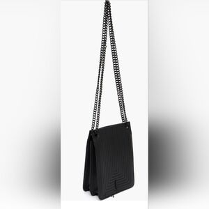 NWOT Thacker Leather Crossbody Chain Bag One Size In Black